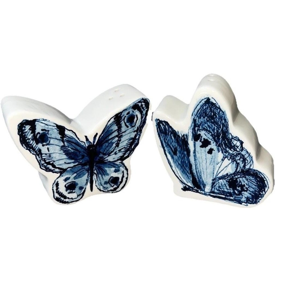 CRACKER BARREL Butterfly Salt and Pepper Set‎ Rare